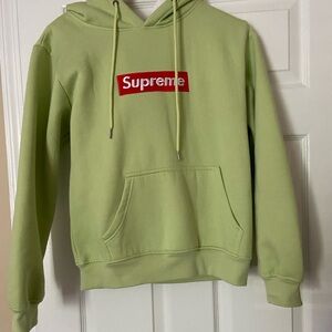 Light green supreme hoodie store